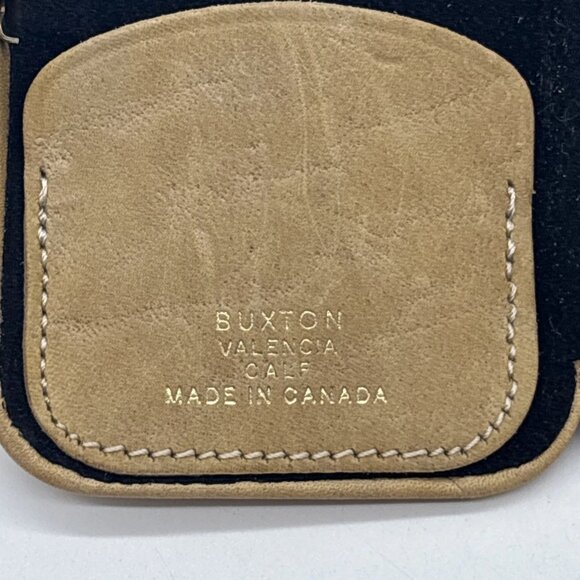 Vintage Buxton Key-Tainer Holder Organizer Case Valencia Calf Brown Leather NOS - Picture 6 of 6